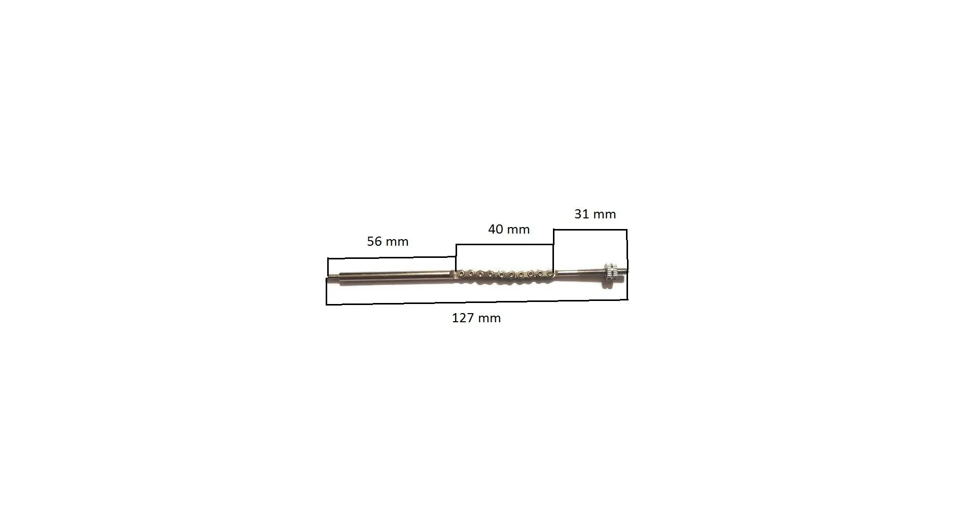 Łańcuszek piasty biegowej 127 mm SRAM , Pentasport, Sachs