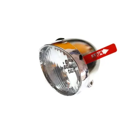 Lampa rowerowa przód 3 LED retro na baterie