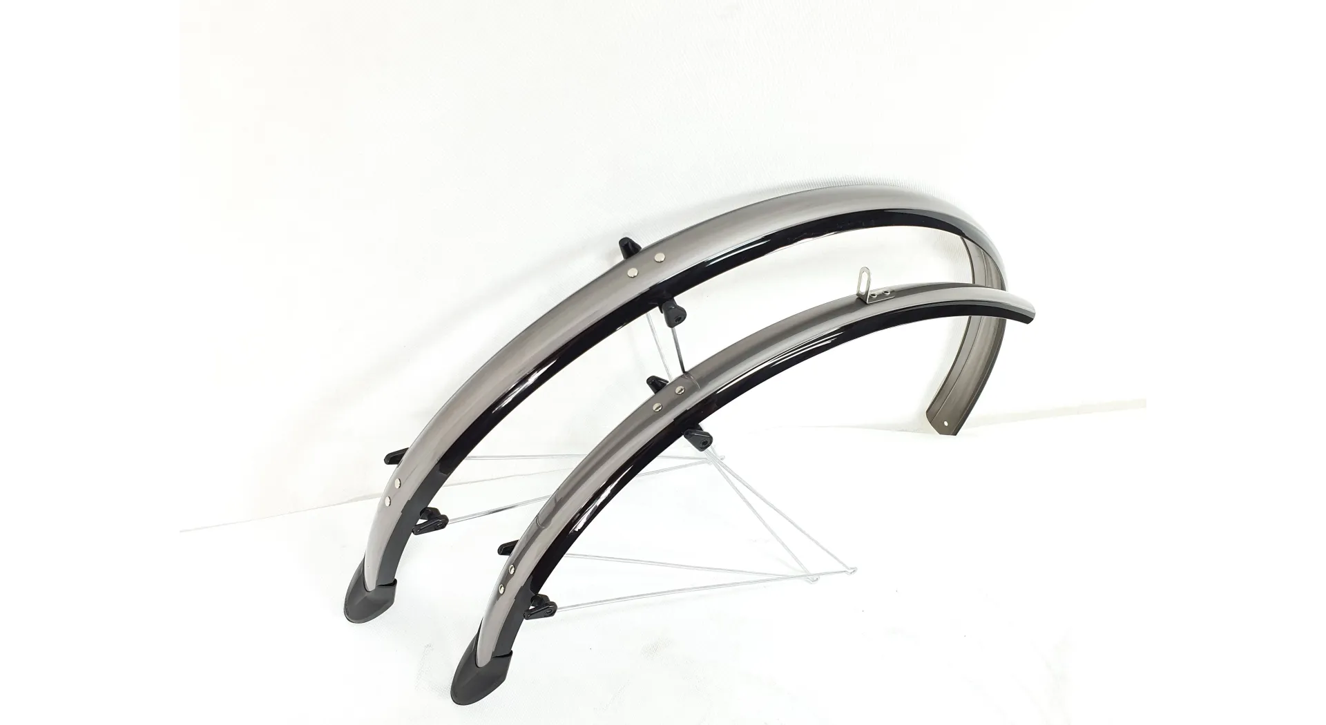 Błotniki Orion 28 x 53mm czarno białe, komplet