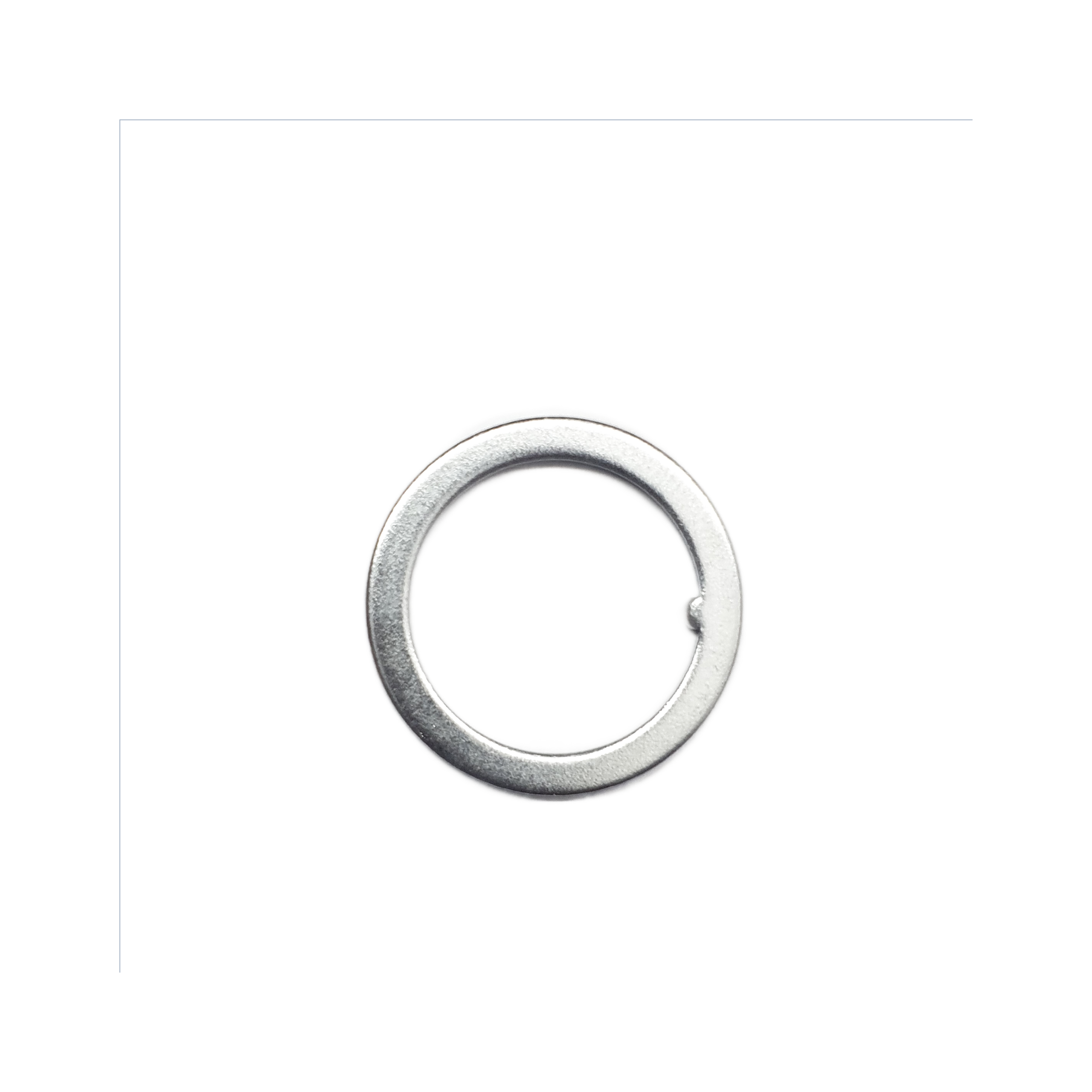 Podkładka steru 1 1/8''  z ząbkiem, srebrna