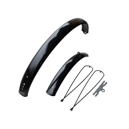 Błotniki rowerowe stalowe 20 x 53 mm czarne