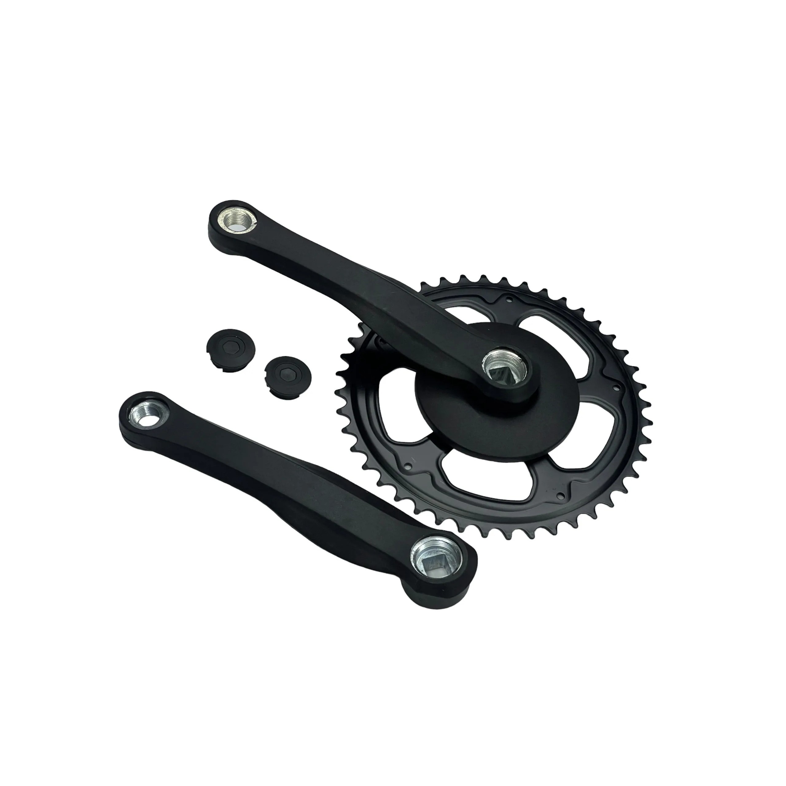 Mechanizm korbowy, korba jednorzędowa Bold 44T x 170 mm, czarny Mechanizm korbowy, korba jednorzędowa Bold 44T x 170 mm, czarny
