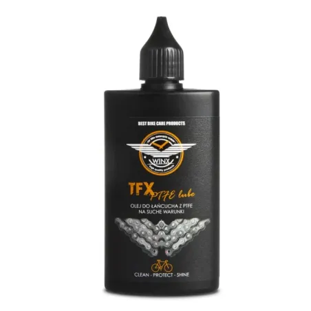 WINX TFX PTFE lube, Olej do łańcucha rowerowego, warunki suche, technologia PTFE