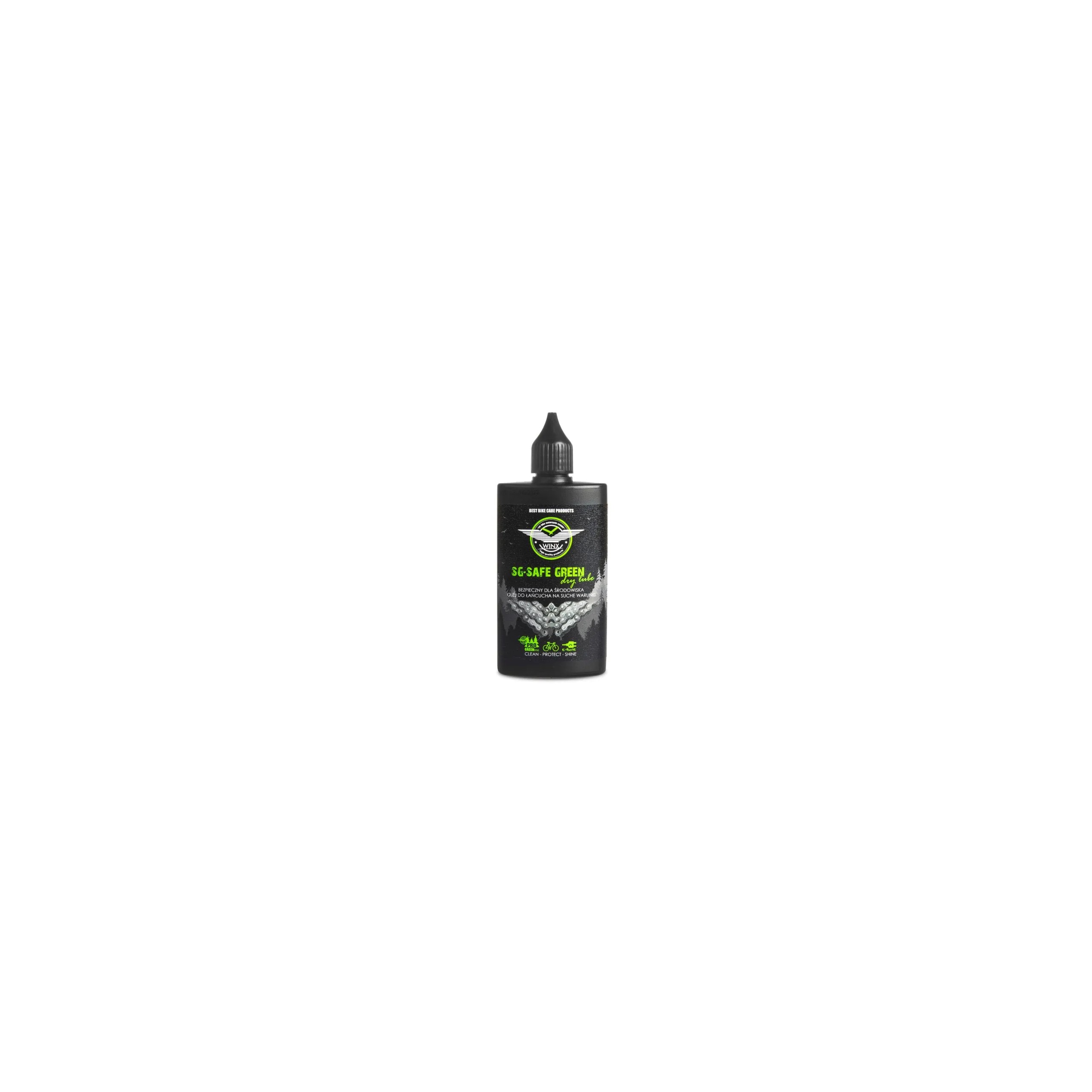 WINX SG-Safe Green lube, Olej do łańcucha rowerowego, warunki suche
