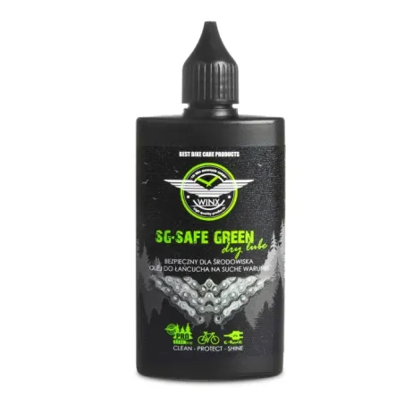 WINX SG-Safe Green lube, Olej do łańcucha rowerowego, warunki suche