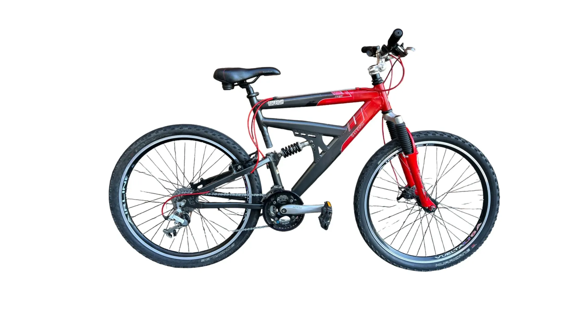 Raleigh Jago 26'' MTB, amortyzowana rama, 3x8 Alivio