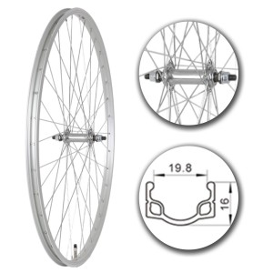 Koło rowerowe MDR 28 cali przód aluminiowe, klasyczne