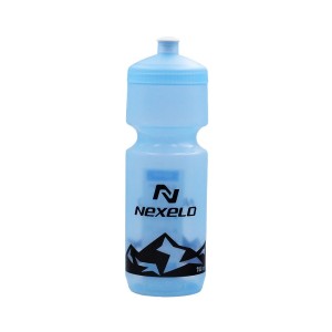 Bidon rowerowy NEXELO 750 ml, BPA Free, kolor błękitny transparentny