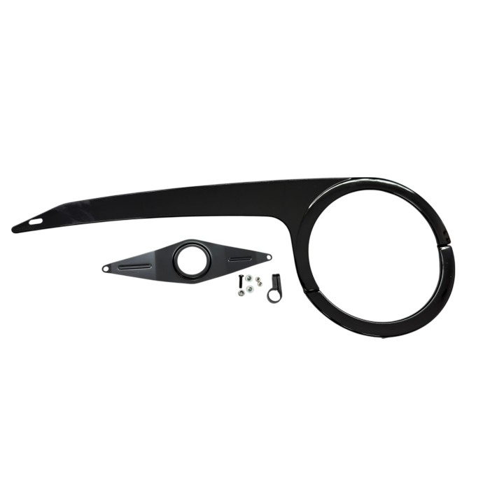 Osłona łańcucha do mechanizmu korbowego 42-44T + uchwyt, czarna