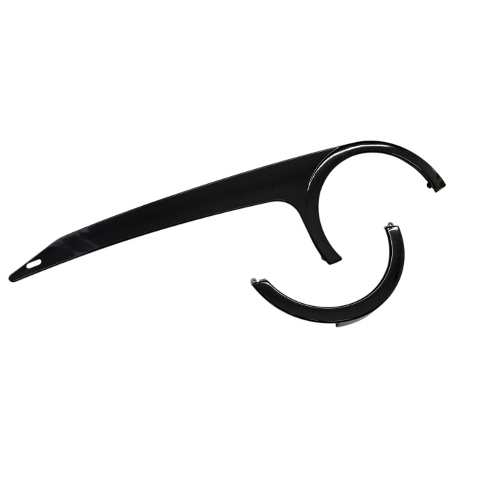 Osłona łańcucha do mechanizmu korbowego 42-44T + uchwyt, czarna