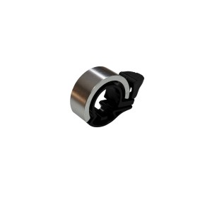 Dzwonek Ring, rower - hulajnoga, aluminiowy, czarno - srebrny