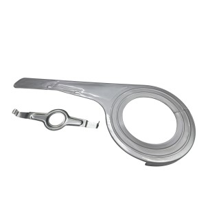 Osłona łańcucha trekking 48T srebrna + uchwyt