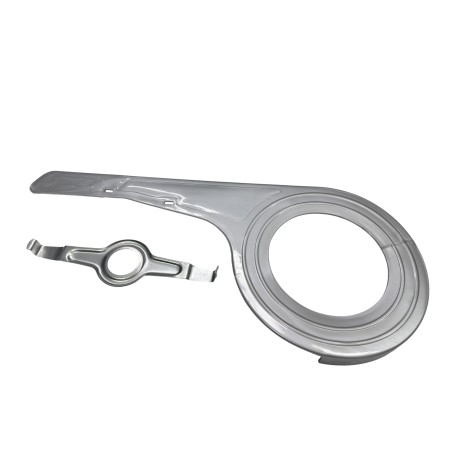 Osłona łańcucha trekking 48T srebrna + uchwyt