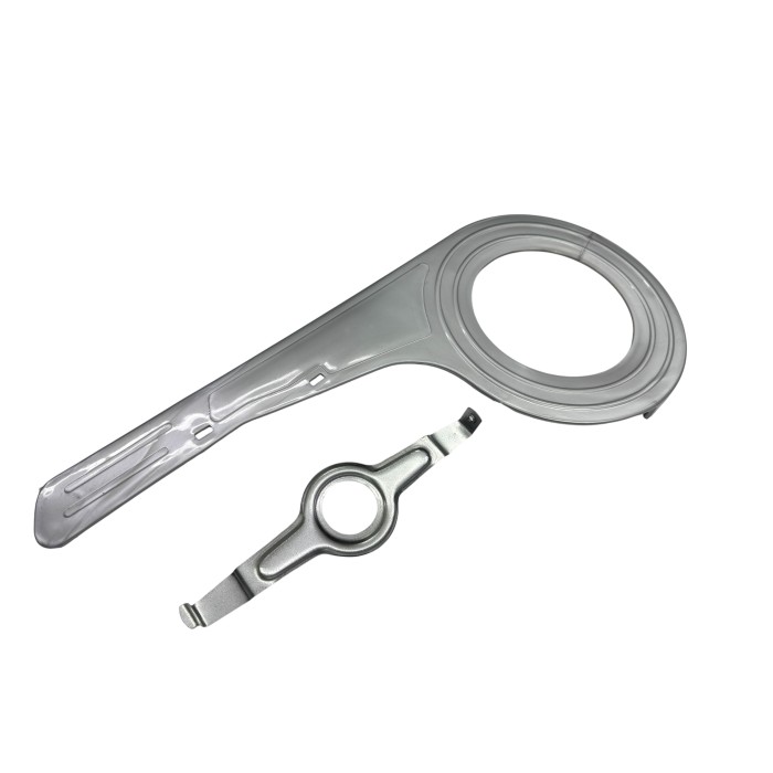 Osłona łańcucha trekking 48T srebrna + uchwyt