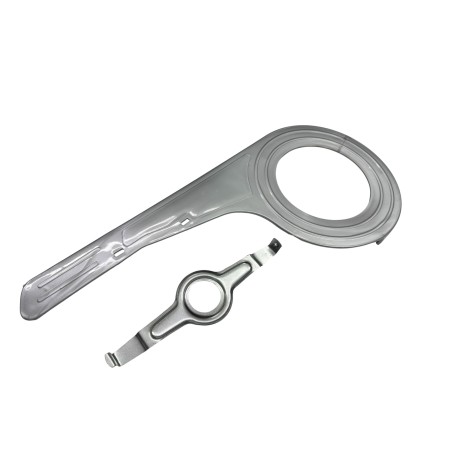Osłona łańcucha trekking 48T srebrna + uchwyt
