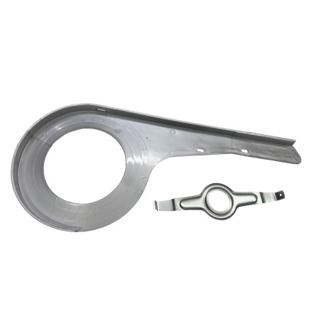 Osłona łańcucha trekking 48T srebrna + uchwyt
