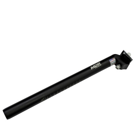 Wspornik siodełka, sztyca aluminiowa Majdller 27,2 mm x 350 mm, czarny, jarzemko