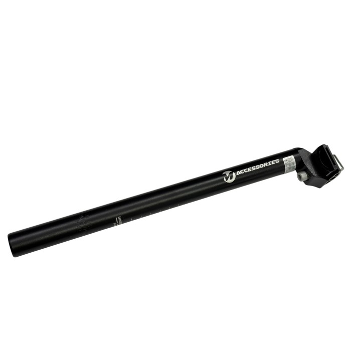 Wspornik siodełka, sztyca aluminiowa Majdller 25,4 mm x 350 mm, czarny, jarzemko