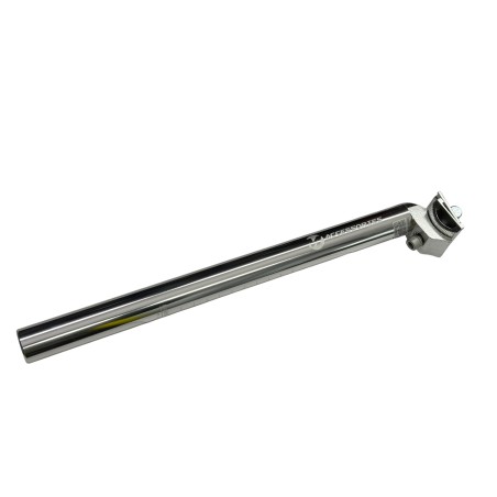 Wspornik siodełka, sztyca aluminiowa Majdller 27,2 mm x 350 mm, srebrny, jarzemko