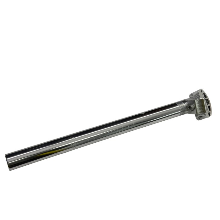 Wspornik siodełka, sztyca aluminiowa Majdller 27,2 mm x 350 mm, srebrny, jarzemko