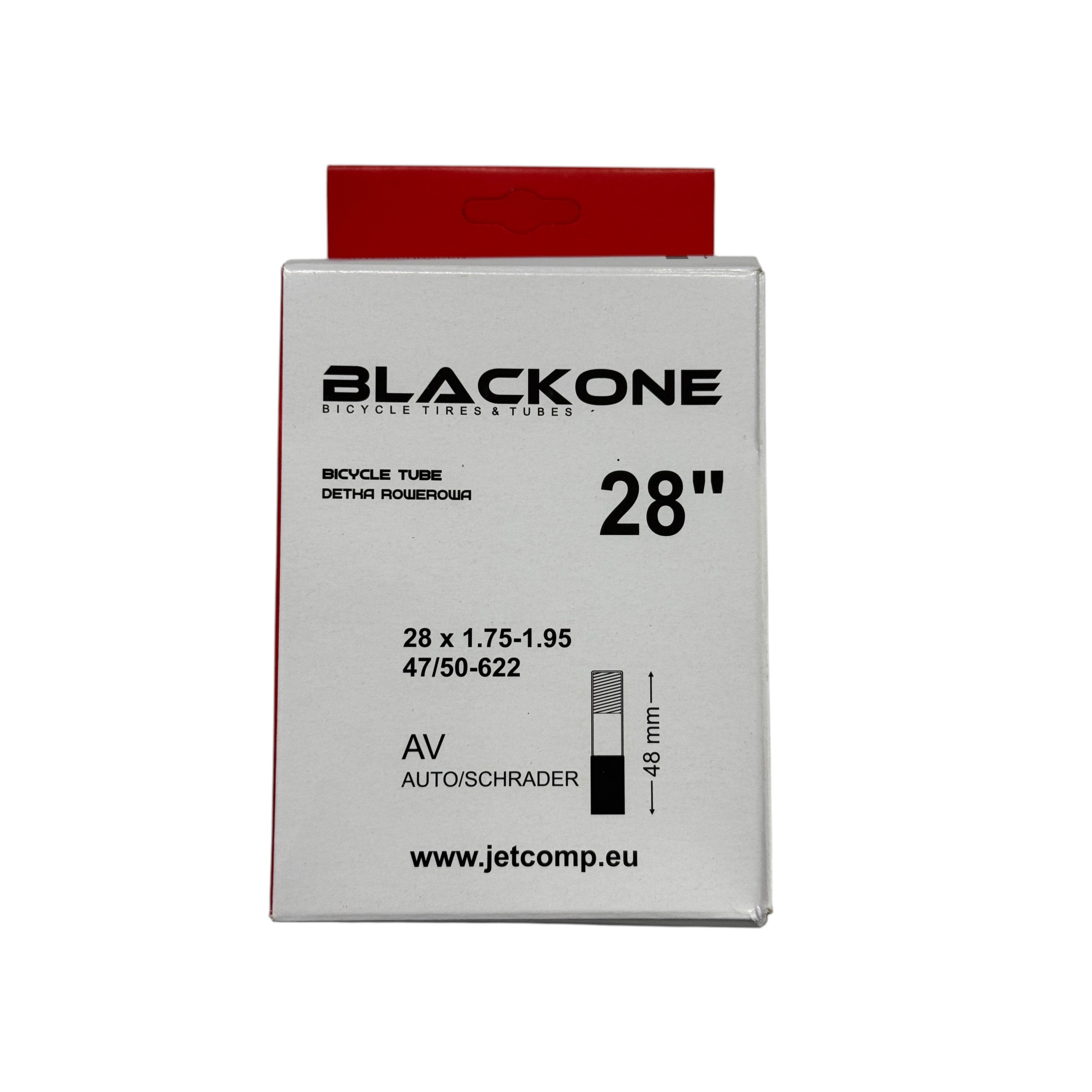 Dętka rowerowa Blackone 28" x 1.75 - 1.95 // 47/50-622 // AV48