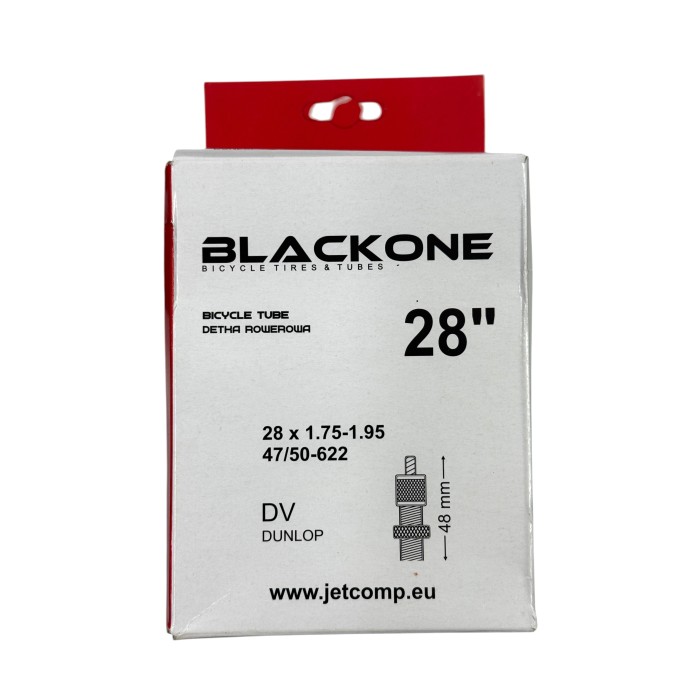Dętka rowerowa Blackone 28" x 1.75 - 1.95 // 47/50-622 // DV48