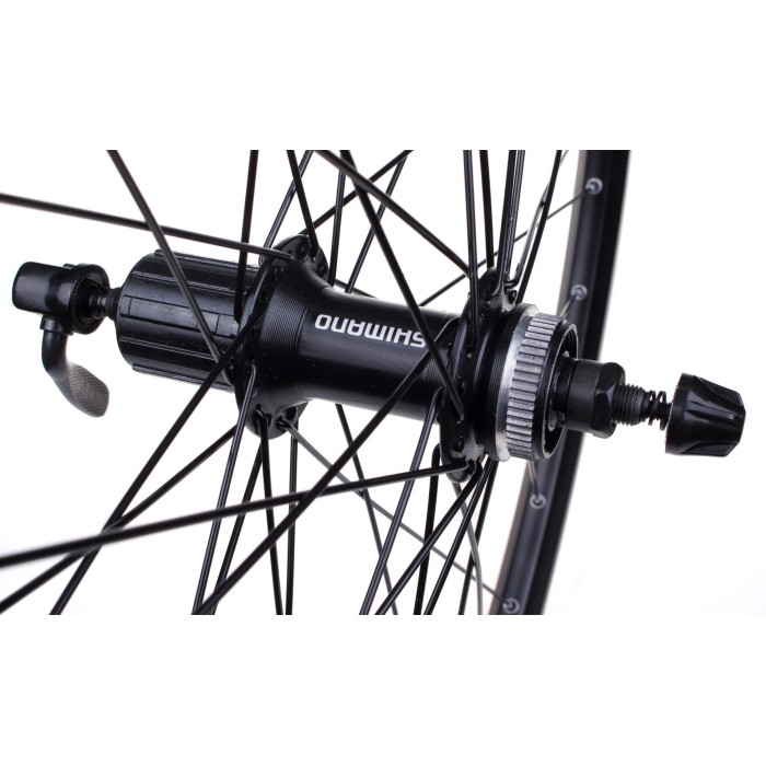 Koło tył Shimano-XMX 28" pod kasetę 8-9rz, hamulec tarczowy Center Lock, obręcz oczkowana