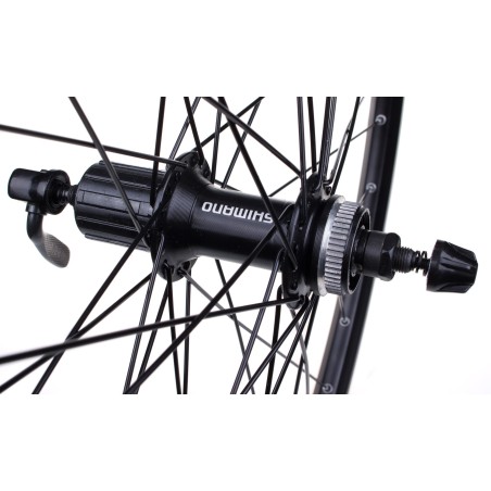 Koło tył Shimano-XMX 28" pod kasetę 8-9rz, hamulec tarczowy Center Lock, obręcz oczkowana