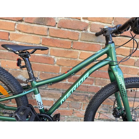 Rower MERIDA MATTS J.24 Evergreen – lekki rower junior 24”, hydraulika, Shimano 8 speed
