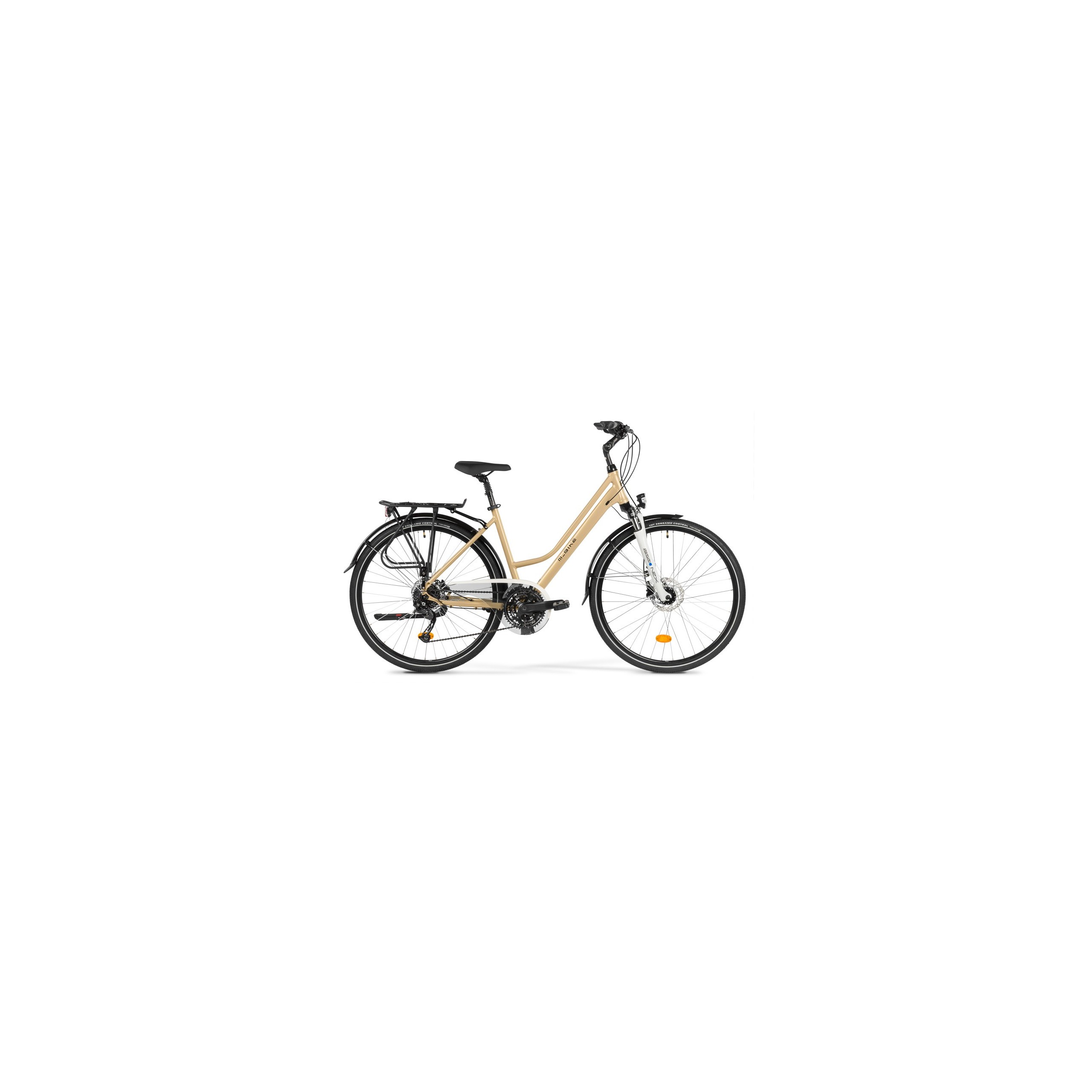M-BIKE FREEWAY 9300 45 cm – damski rower trekkingowy, Alivio 3x9, hydraulika, szampański
