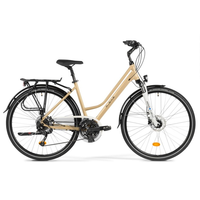 M-BIKE FREEWAY 9300 45 cm – damski rower trekkingowy, Alivio 3x9, hydraulika, szampański