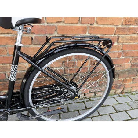 MERIDA CLASSICWAY 328 46 cm – klasyczny rower miejski, Nexus 3, kosz wiklinowy, czarny
