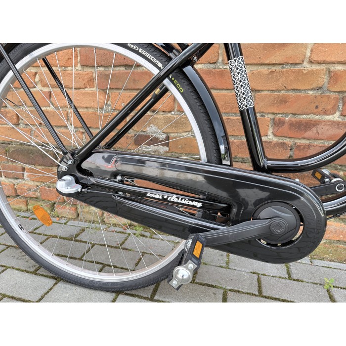 MERIDA CLASSICWAY 328 46 cm – klasyczny rower miejski, Nexus 3, kosz wiklinowy, czarny