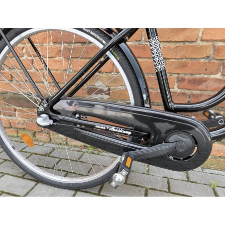 MERIDA CLASSICWAY 328 46 cm – klasyczny rower miejski, Nexus 3, kosz wiklinowy, czarny