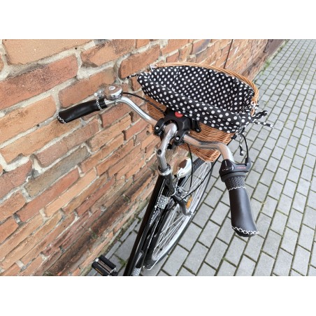 MERIDA CLASSICWAY 328 46 cm – klasyczny rower miejski, Nexus 3, kosz wiklinowy, czarny