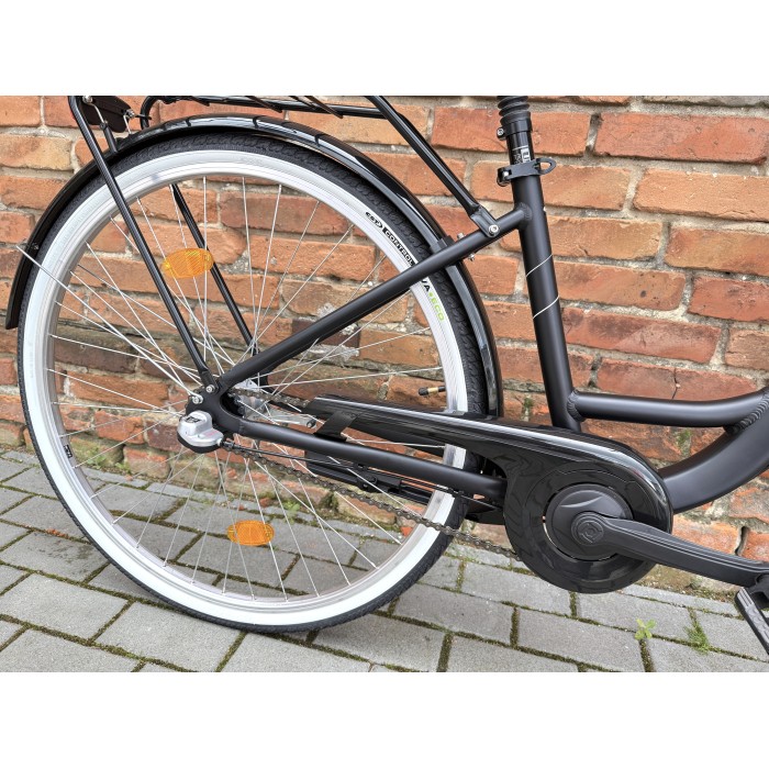 MERIDA CITYWAY 328 40 cm – wygodny rower miejski, Nexus 3, koszyk, czarny mat