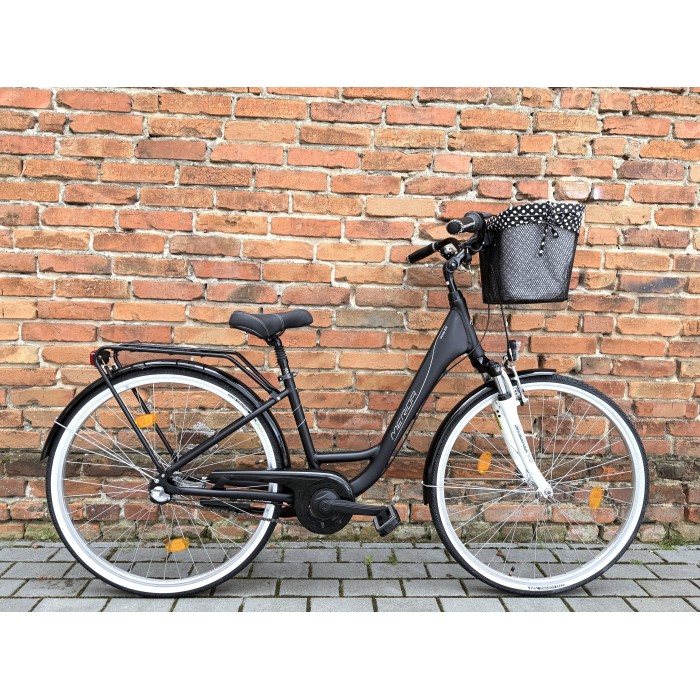 MERIDA CITYWAY 328 40 cm – wygodny rower miejski, Nexus 3, koszyk, czarny mat