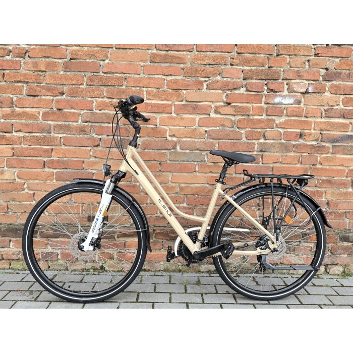 M-BIKE FREEWAY 9300 45 cm – damski rower trekkingowy, Alivio 3x9, hydraulika, szampański