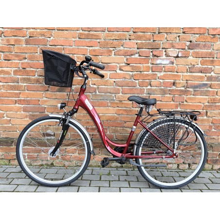 MAJDLLER MADERA 8.3 28" – rower miejski Nexus 3, amortyzator, dynamo, czerwony połysk