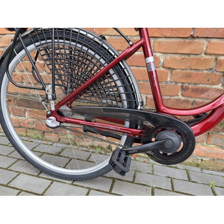 MAJDLLER MADERA 8.3 28" – rower miejski Nexus 3, amortyzator, dynamo, czerwony połysk