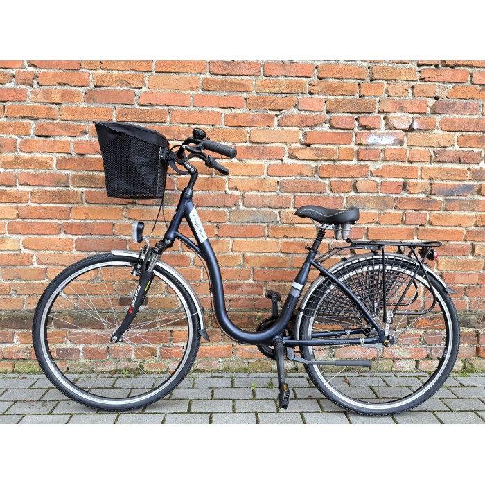 MAJDLLER GAZON 8.3 28" – rower miejski Nexus 3, amortyzator, koszyk+wkład