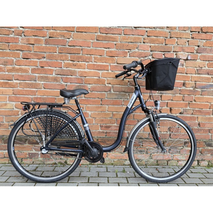 MAJDLLER GAZON 8.3 28" – rower miejski Nexus 3, amortyzator, koszyk+wkład