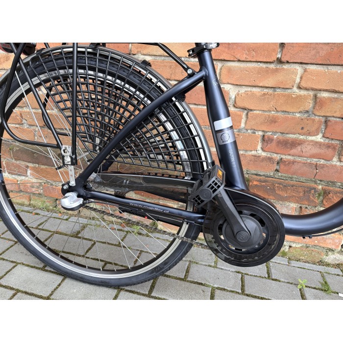 MAJDLLER GAZON 8.3 28" – rower miejski Nexus 3, amortyzator, koszyk+wkład
