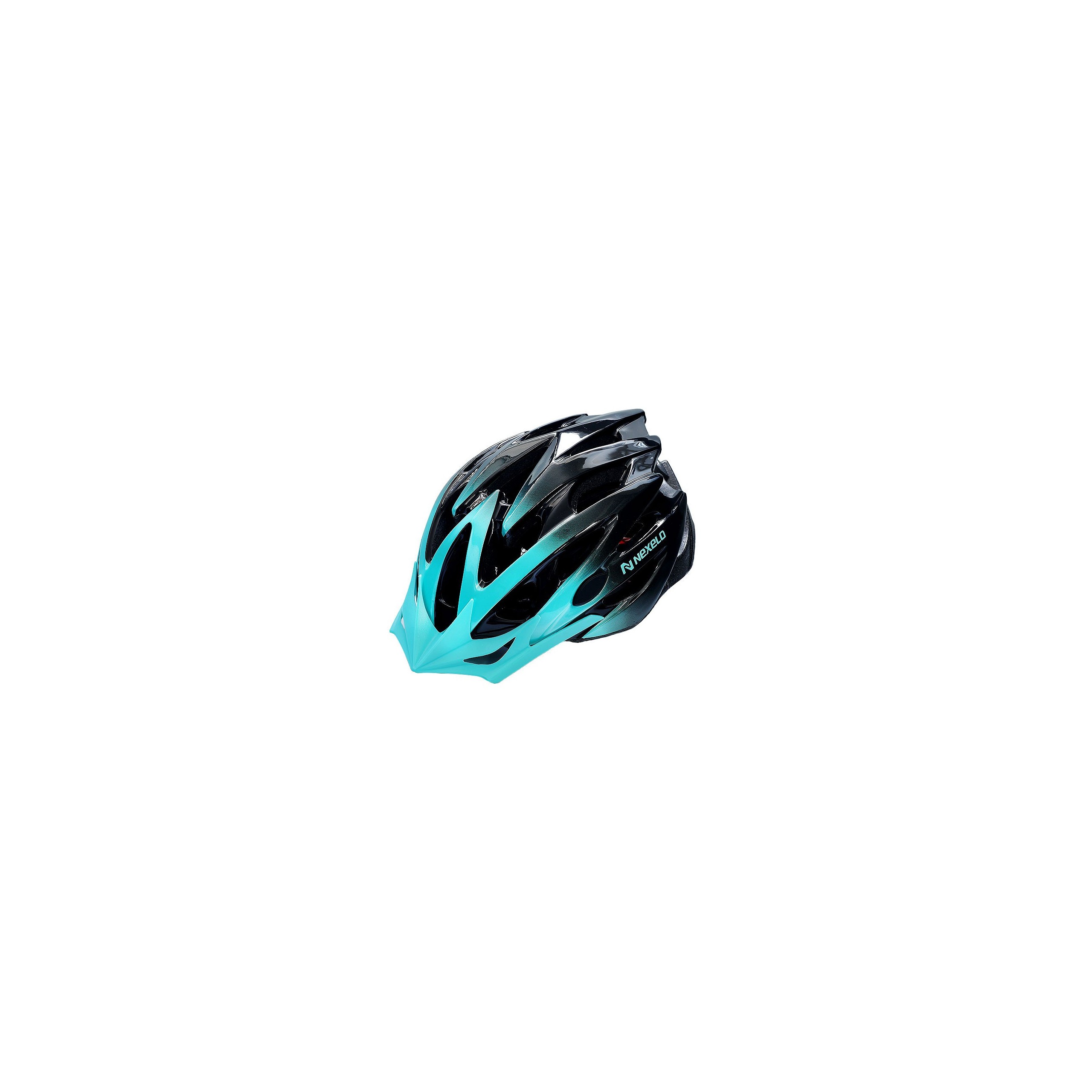 Kask rowerowy Nexelo M 55 - 58 cm, OUT - MOLD, turkusowo-czarny
