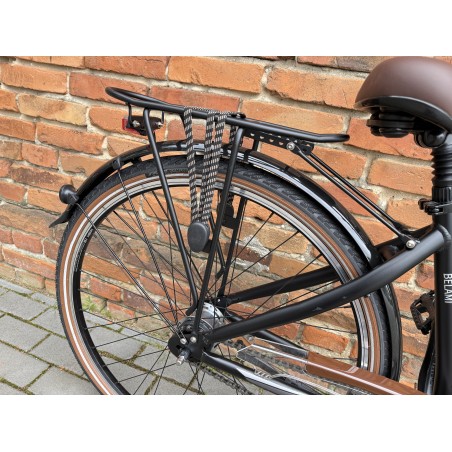 Tander Belami 28" – rower miejski Nexus 7, amortyzator, dynamo w piaście + koszyk