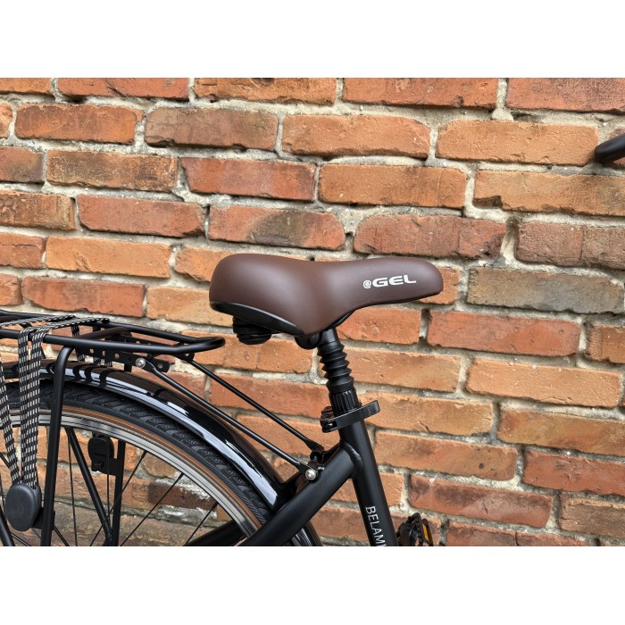 Tander Belami 28" – rower miejski Nexus 7, amortyzator, dynamo w piaście + koszyk