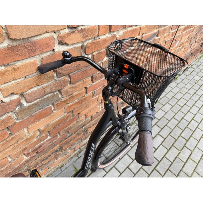 Tander Belami 28" – rower miejski Nexus 7, amortyzator, dynamo w piaście + koszyk