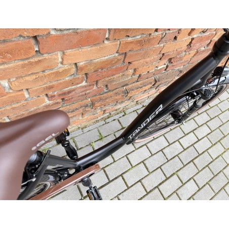 Tander Belami 28" – rower miejski Nexus 7, amortyzator, dynamo w piaście + koszyk