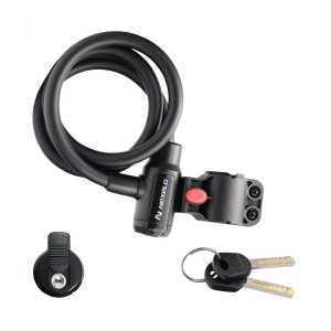 Zapięcie, zamknięcie rowerowe Nexelo 12 mm x 900 mm + uchwyt