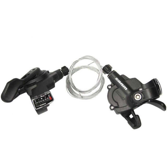 Manetki SRAM X3 Trigger 3x7 | Komplet przód + tył | 21 biegów